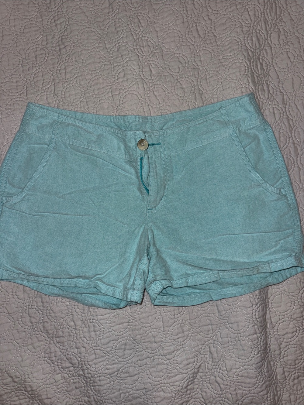 Light Aqua Women's PFG Casual Cotton Shorts